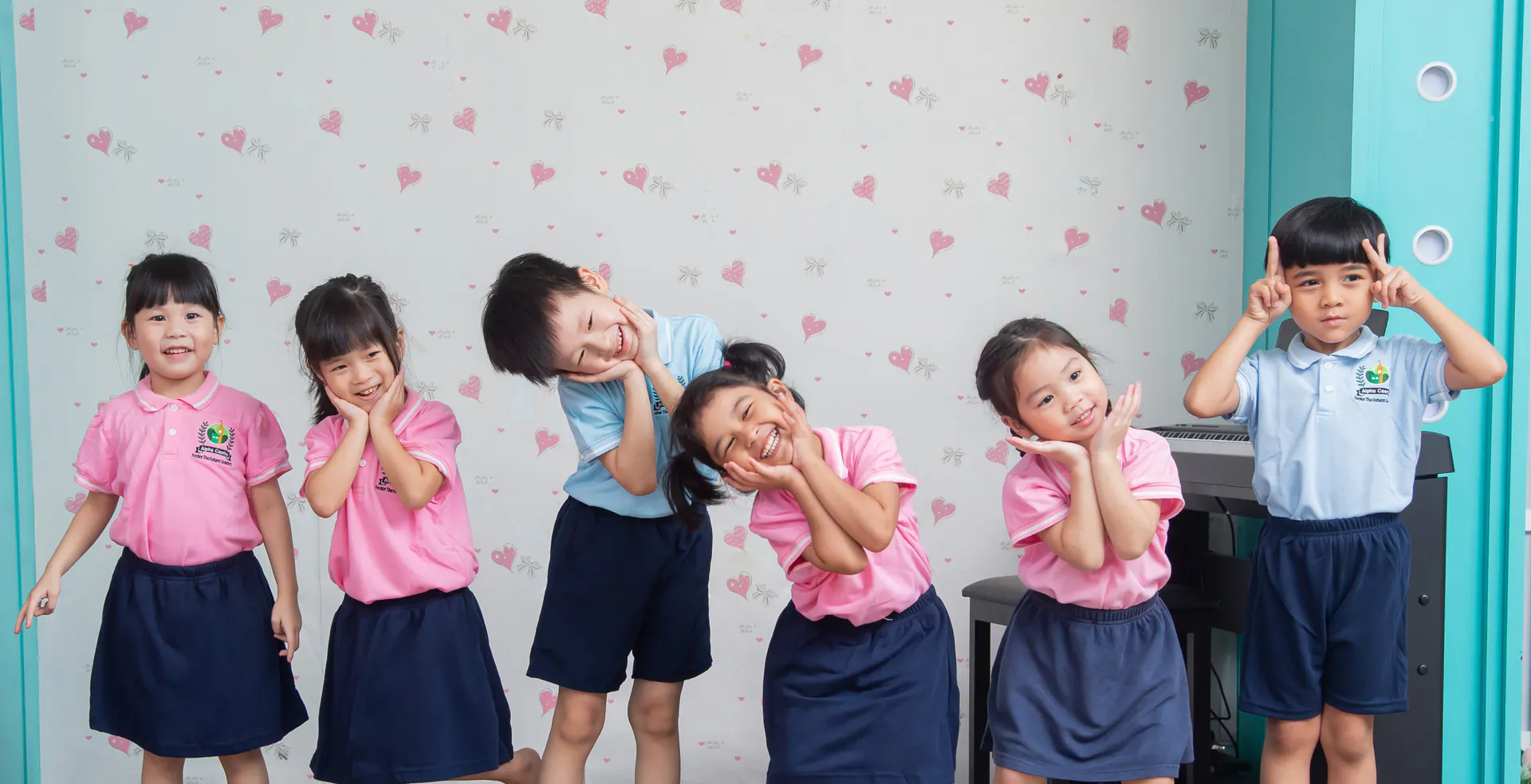 Alpha Castle children expressing their personalities together in the classroom